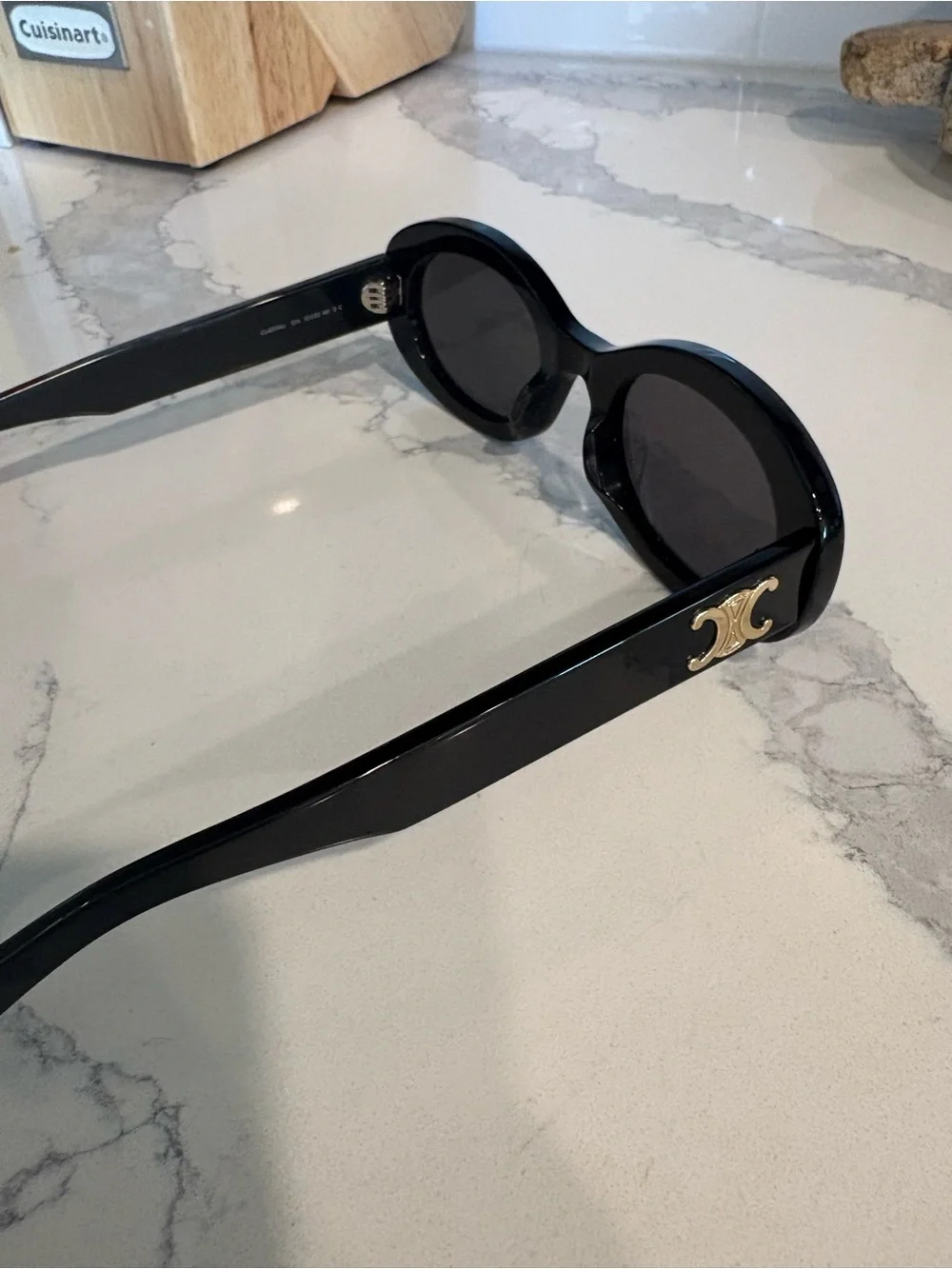 Celine black TRIOMPHE 01 SUNGLASSES